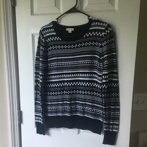 Black & white sweater